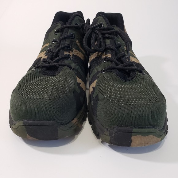 Men's Steel Toe Camo Lace up Shoes; Size 43 (10), Great Condition - Picture 4 of 6